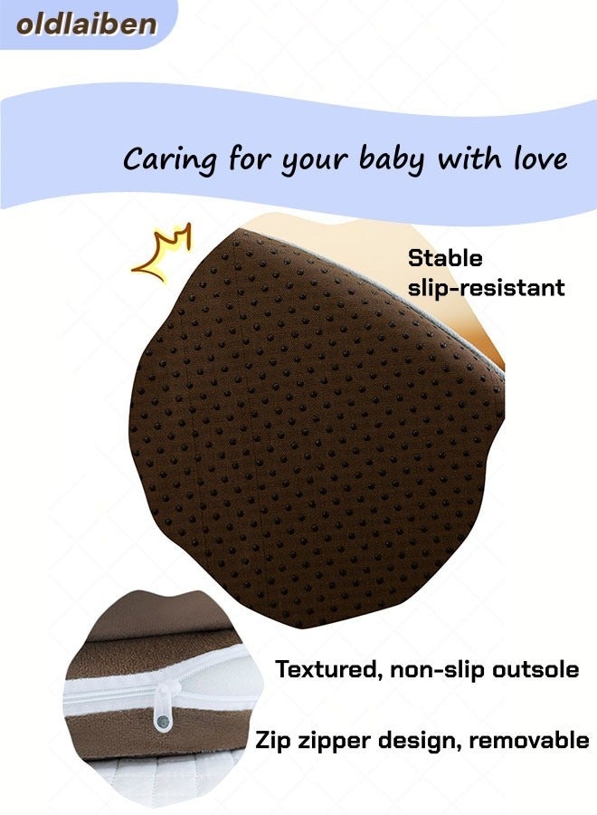 oldlaiben Baby Sitting Support Seat Sofa, Cartoon Cute Plush Baby Seat, Infant Learning Seat, Portable Baby Comfortable Floor Seat, Perfect Toddler Gift To Learn To Sit（Bear） - Image 4